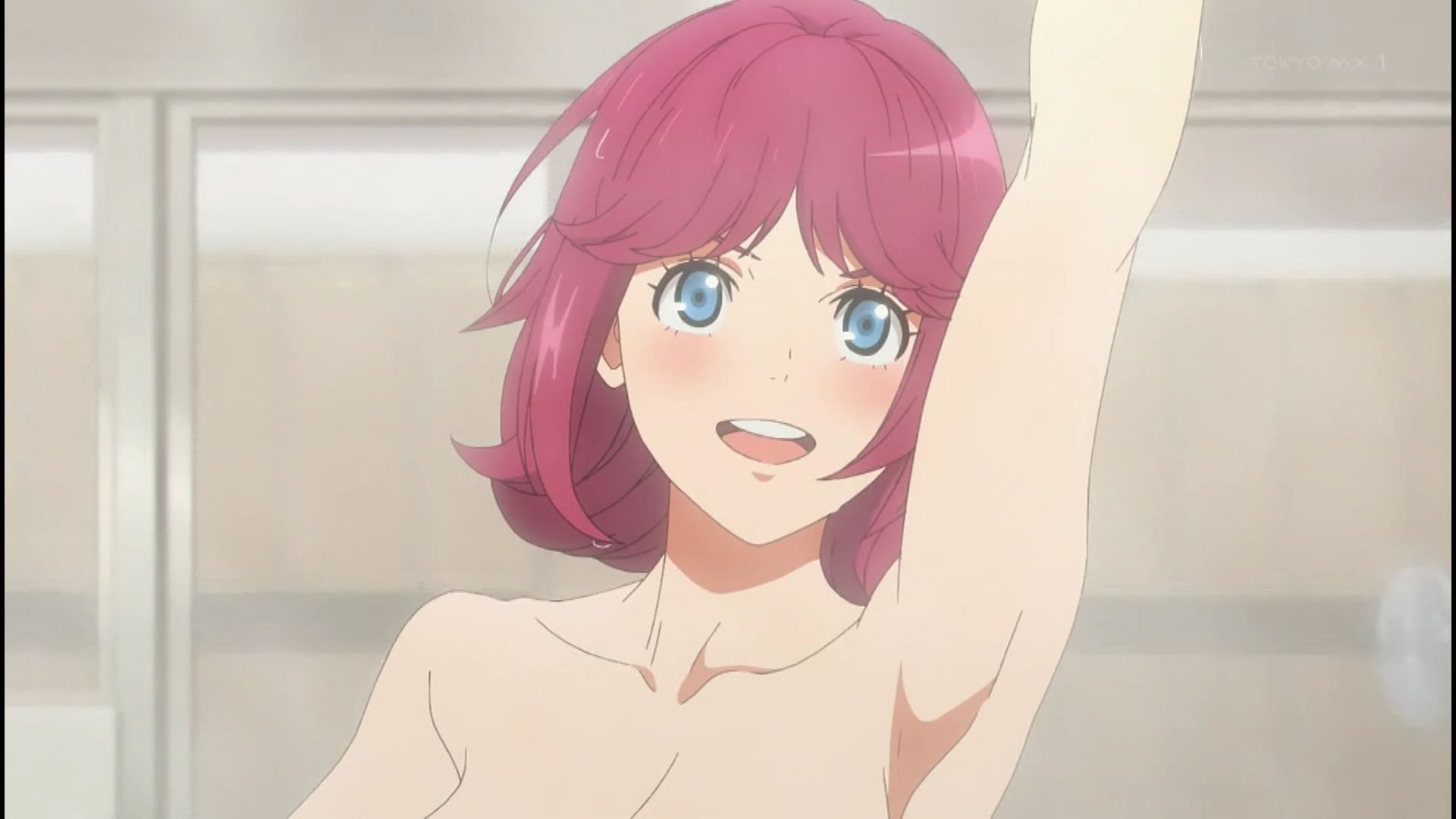 In the anime "Tokyo 24 Ward" episode 3, the erotic nakedness is completely visible in the erotic bath scene of the girl! 17