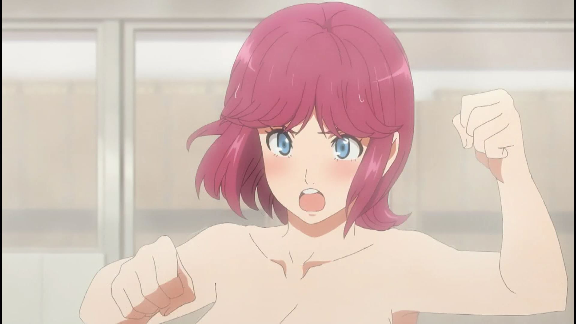 In the anime "Tokyo 24 Ward" episode 3, the erotic nakedness is completely visible in the erotic bath scene of the girl! 18