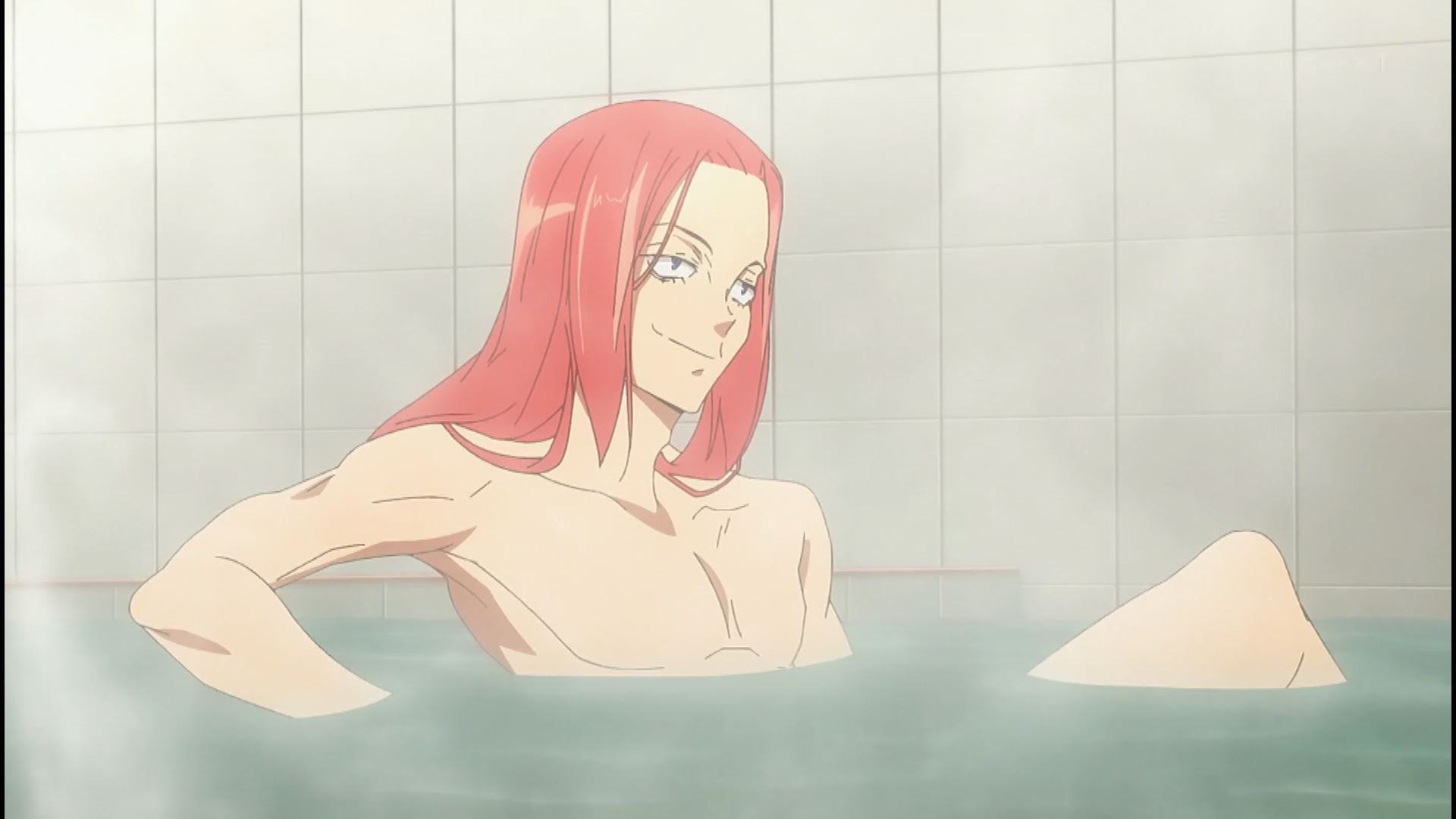 In the anime "Tokyo 24 Ward" episode 3, the erotic nakedness is completely visible in the erotic bath scene of the girl! 3