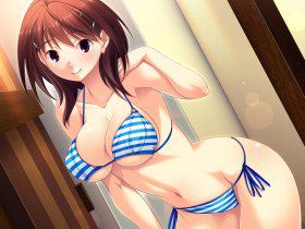 Cute swimsuit two-dimensional images. 12