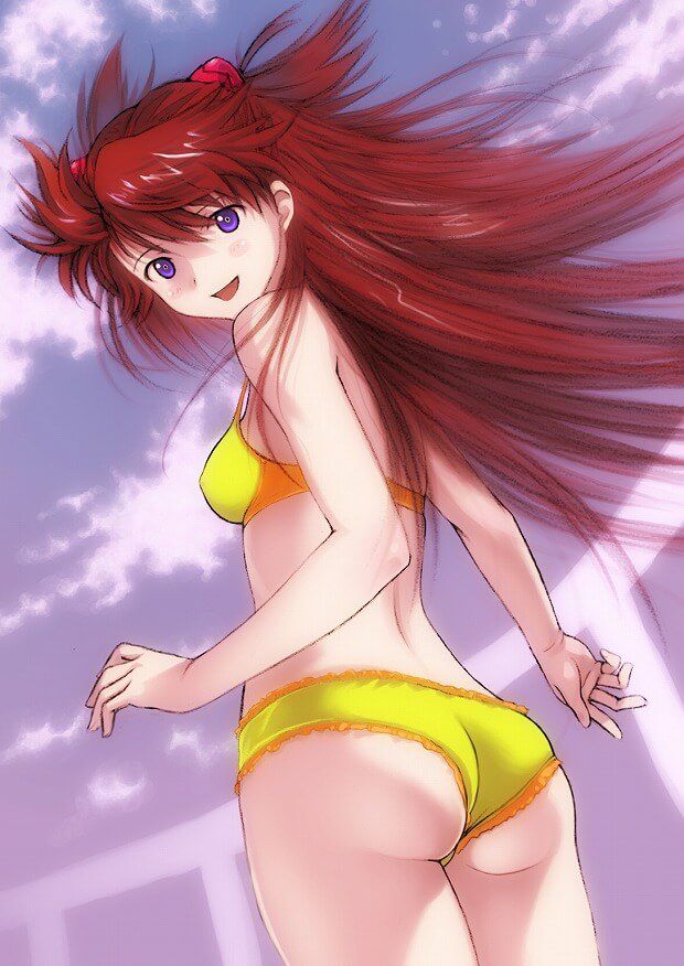 "New Evangelion" Asuka's Chin erotic swimsuit picture per article eyes able to milk Po 10