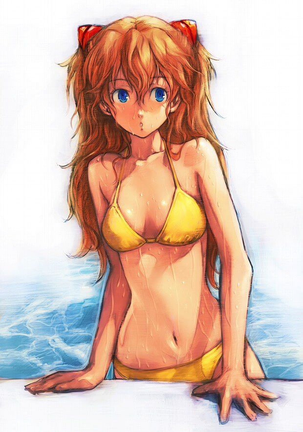 "New Evangelion" Asuka's Chin erotic swimsuit picture per article eyes able to milk Po 11