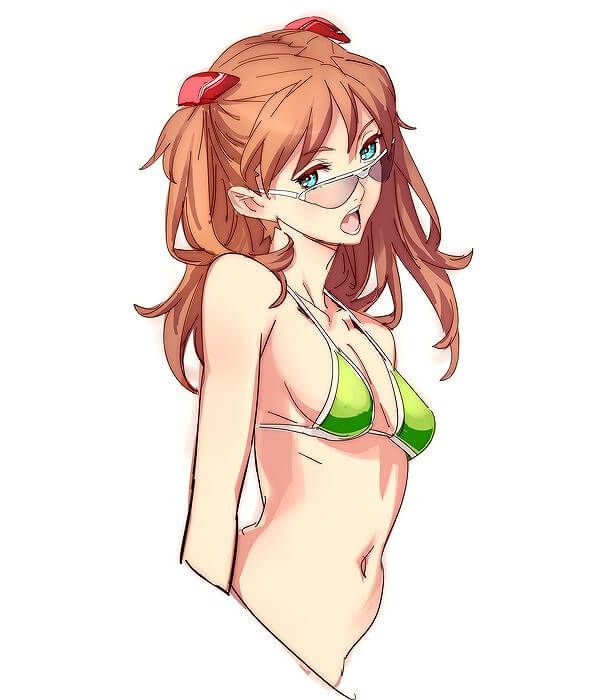 "New Evangelion" Asuka's Chin erotic swimsuit picture per article eyes able to milk Po 15