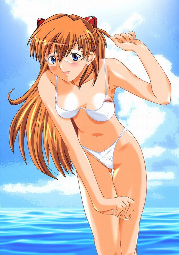 "New Evangelion" Asuka's Chin erotic swimsuit picture per article eyes able to milk Po 2