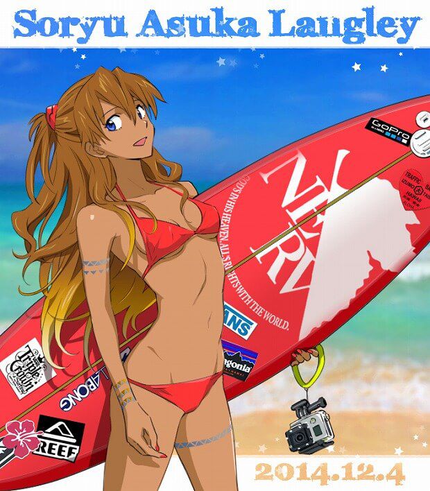 "New Evangelion" Asuka's Chin erotic swimsuit picture per article eyes able to milk Po 20