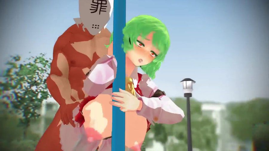 [MMD R18, touhou, kazami yuuka pies SEX with busty breast milking play & back! 4