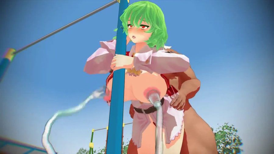 [MMD R18, touhou, kazami yuuka pies SEX with busty breast milking play & back! 7