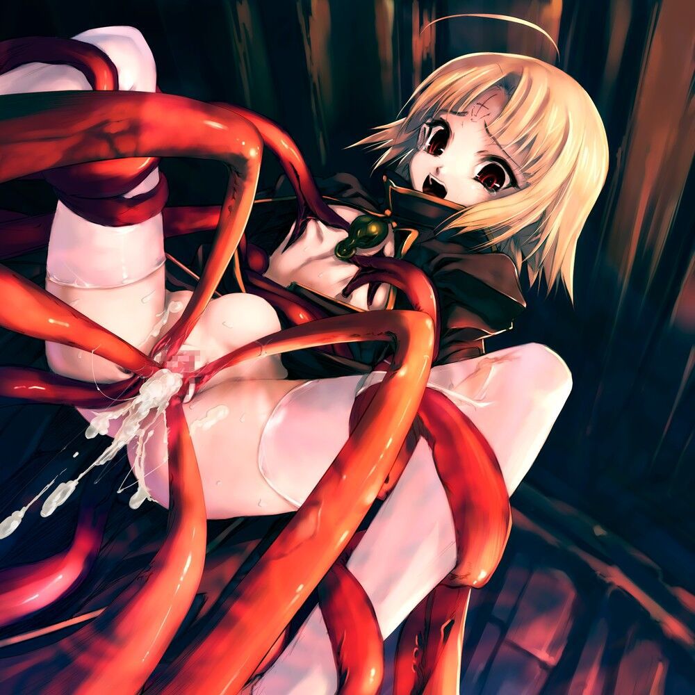 【222 Photos】 Ecchi secondary image of a beautiful girl being by tentacles 127