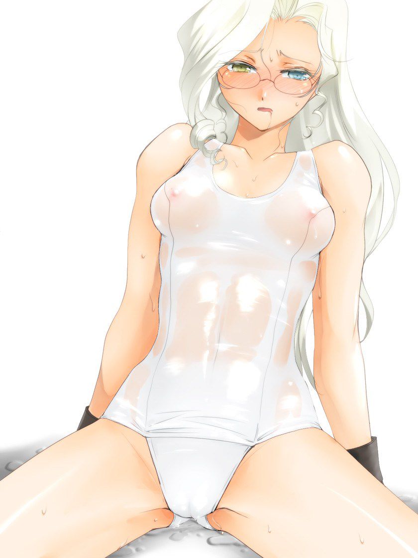 [Secondary] wore the white swimsuit girl part2 31