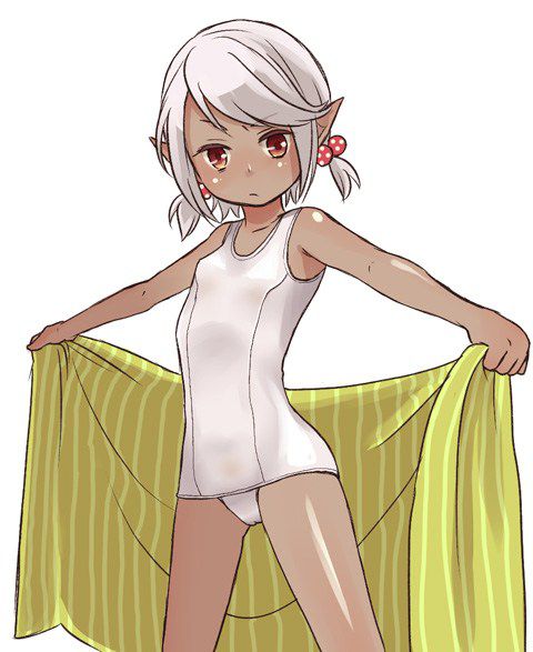 [Secondary] wore the white swimsuit girl part2 35