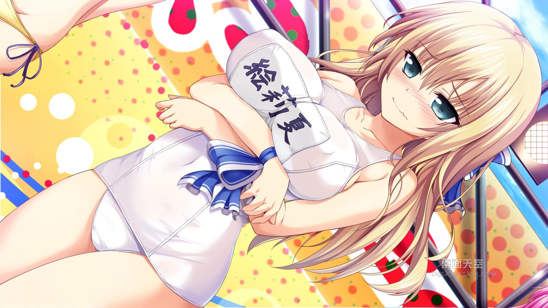 [Secondary] wore the white swimsuit girl part2 6
