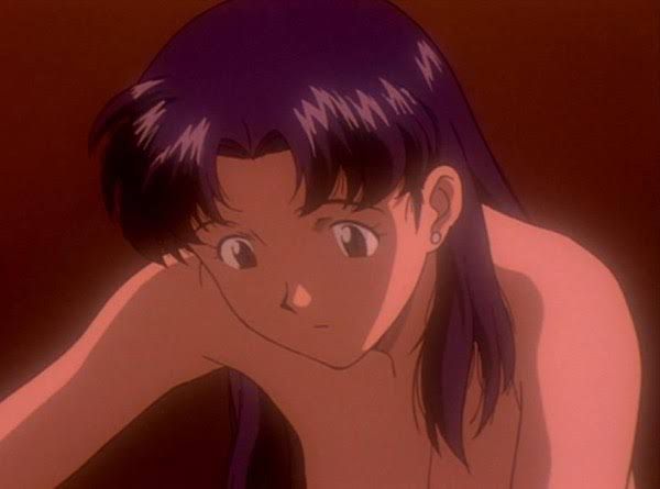 There was a scene in the TV version of Eva where Ritsuko was humiliated by being completely naked. 4