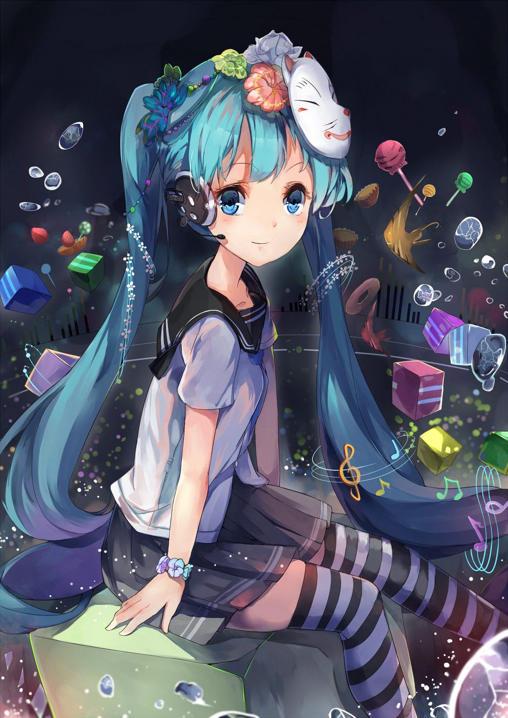 [Secondary] [VOCALOID] want to see images of miku dressed in school uniform! 3 4