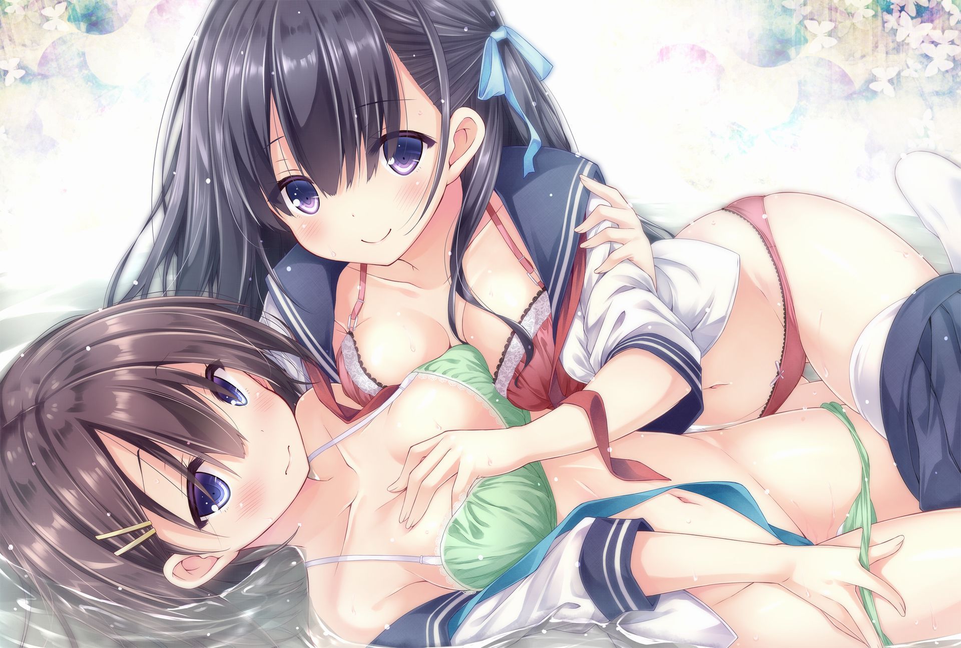【Erotic Anime Summary】 Beautiful women and beautiful girls rubbing their comfortably 【Second Erotic】 16