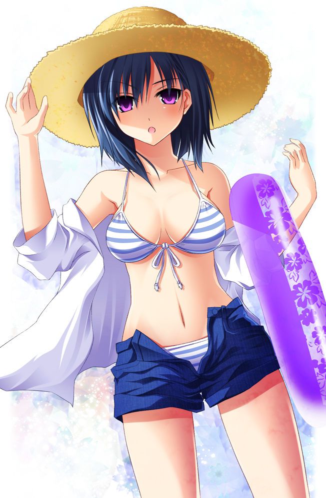 Two-dimensional stripes people underwear picture Part.10(49 cards can enjoy the striped Shorts worn [shimapan] cute girl) 33