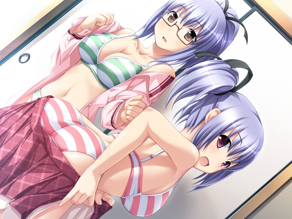 Two-dimensional stripes people underwear picture Part.10(49 cards can enjoy the striped Shorts worn [shimapan] cute girl) 49