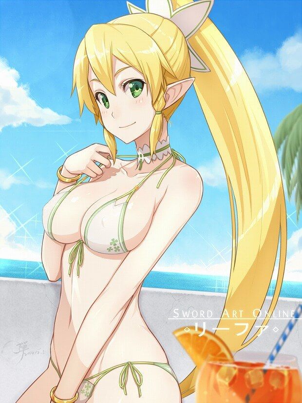 "SAO 31' blonde ponytail with leafa's 激shi ko水 ringtones pictures 26