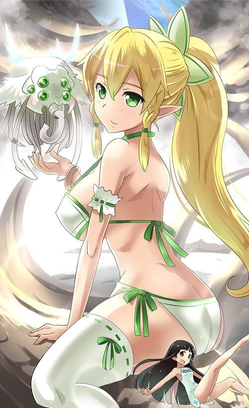 "SAO 31' blonde ponytail with leafa's 激shi ko水 ringtones pictures 4