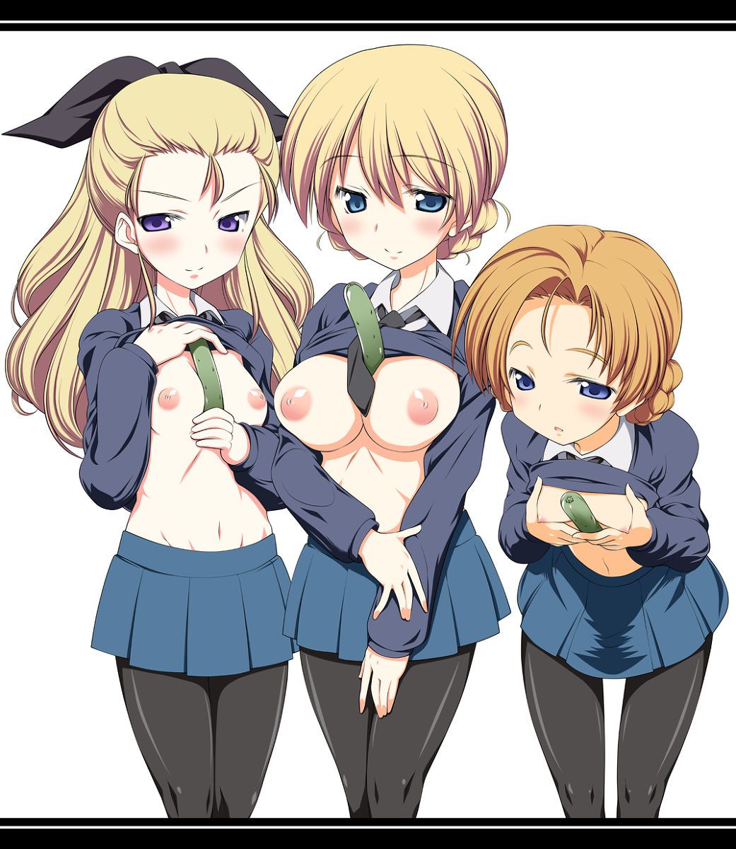 Darjeeling's ejaculation control ww sandwich, cucumber in to tuck the good juice out girls & Panzer 2 erotic images 5