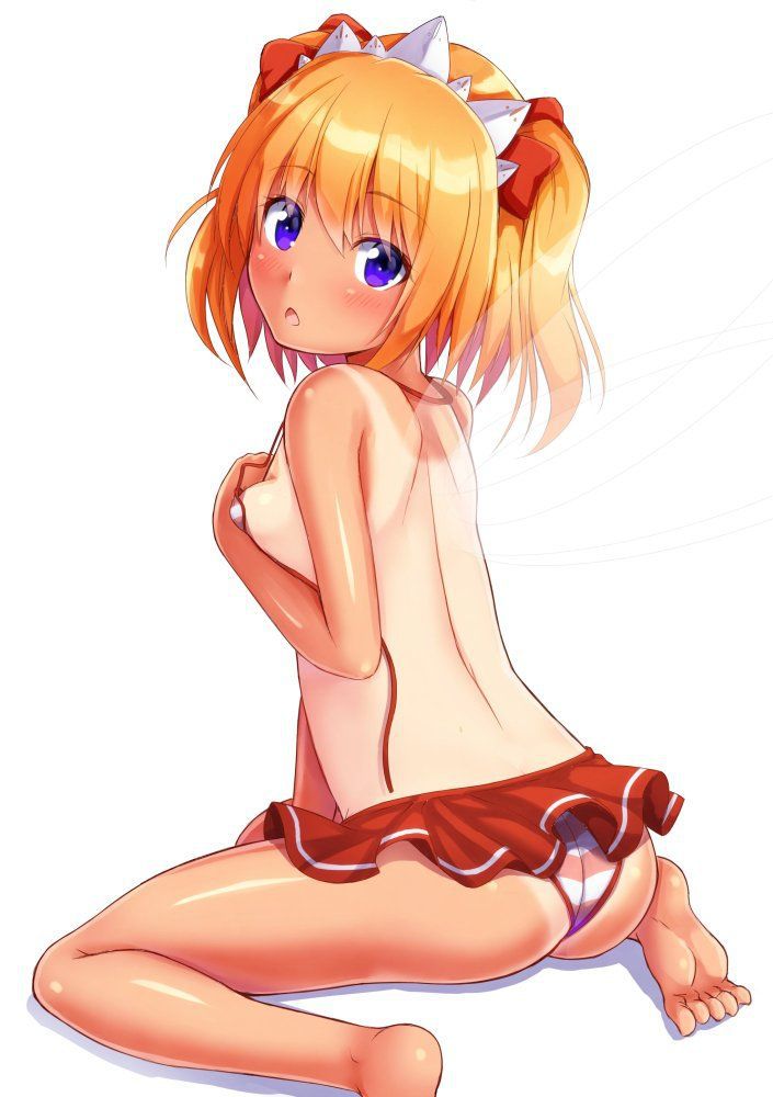 【Tanned Lori Girl】Secondary erotic image of Lori girl that shows the boundary between tanned and unburned skin even though it is out of season 18
