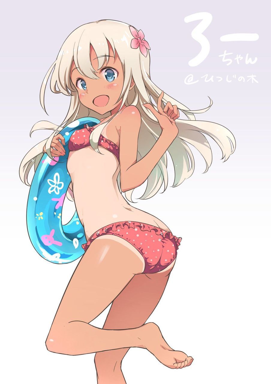 【Tanned Lori Girl】Secondary erotic image of Lori girl that shows the boundary between tanned and unburned skin even though it is out of season 33