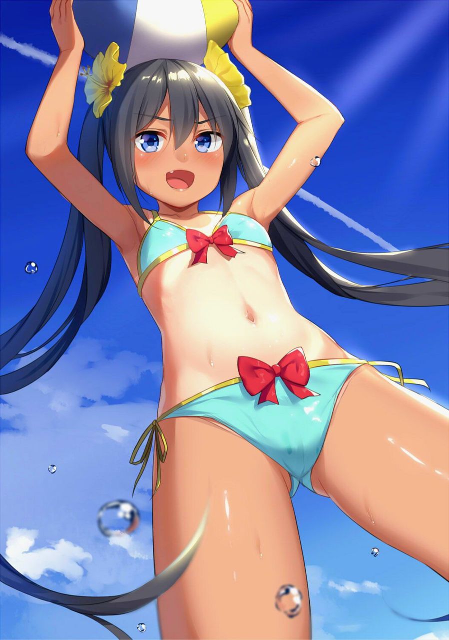 【Tanned Lori Girl】Secondary erotic image of Lori girl that shows the boundary between tanned and unburned skin even though it is out of season 41