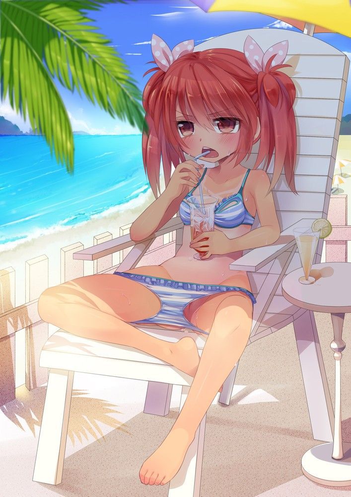 【Tanned Lori Girl】Secondary erotic image of Lori girl that shows the boundary between tanned and unburned skin even though it is out of season 45