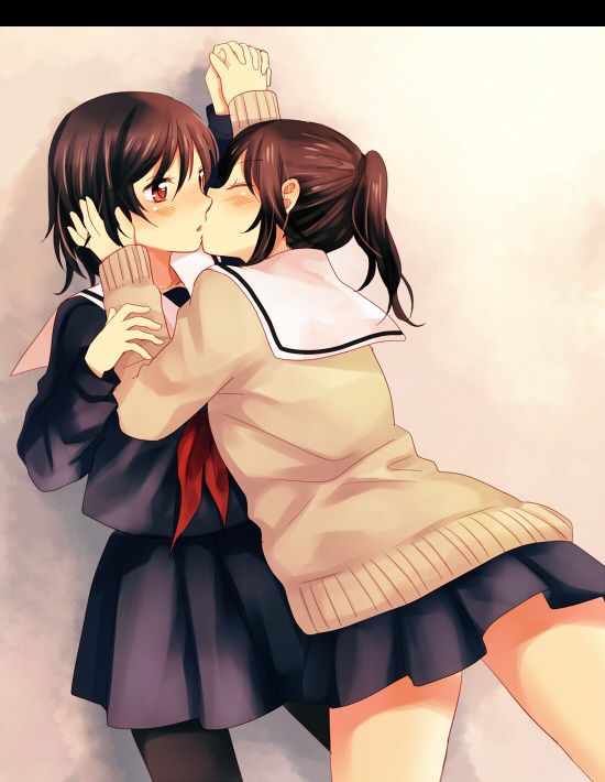 I you kissing Yuri school friend and now the girl's lips are so soft to Ah Nya ~. Even 1 time then shall we? Yuri Kiss 2: images 17