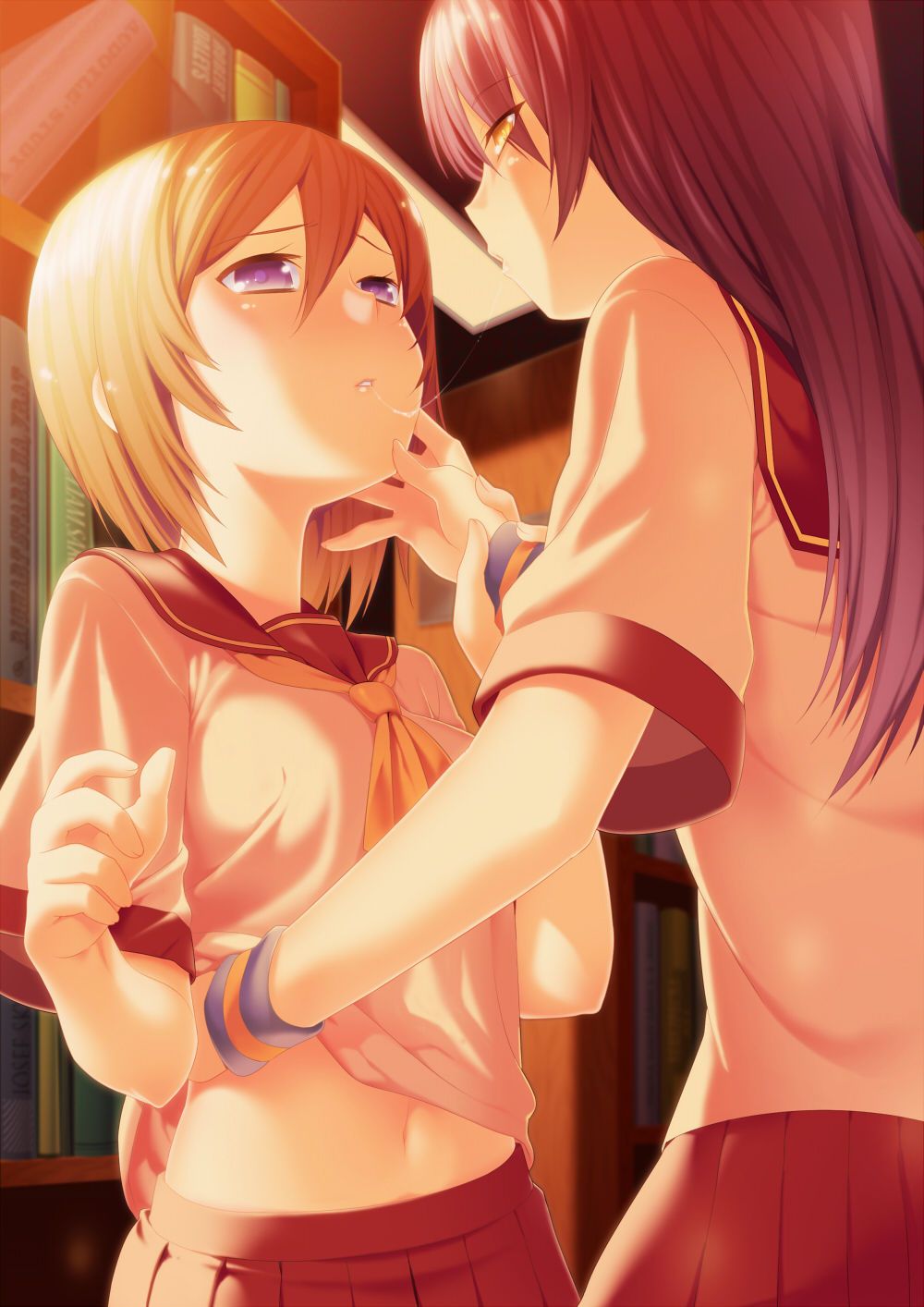 I you kissing Yuri school friend and now the girl's lips are so soft to Ah Nya ~. Even 1 time then shall we? Yuri Kiss 2: images 18