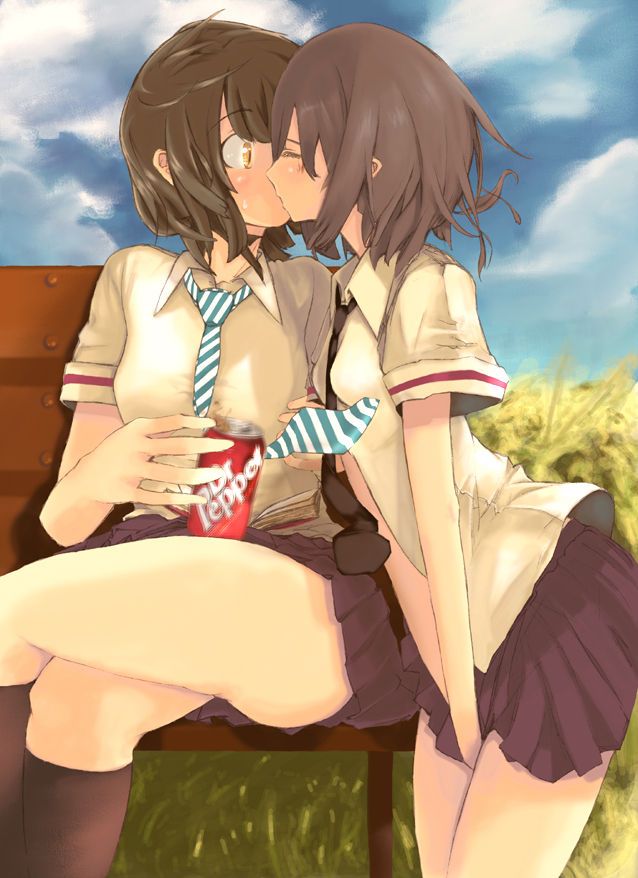 I you kissing Yuri school friend and now the girl's lips are so soft to Ah Nya ~. Even 1 time then shall we? Yuri Kiss 2: images 2