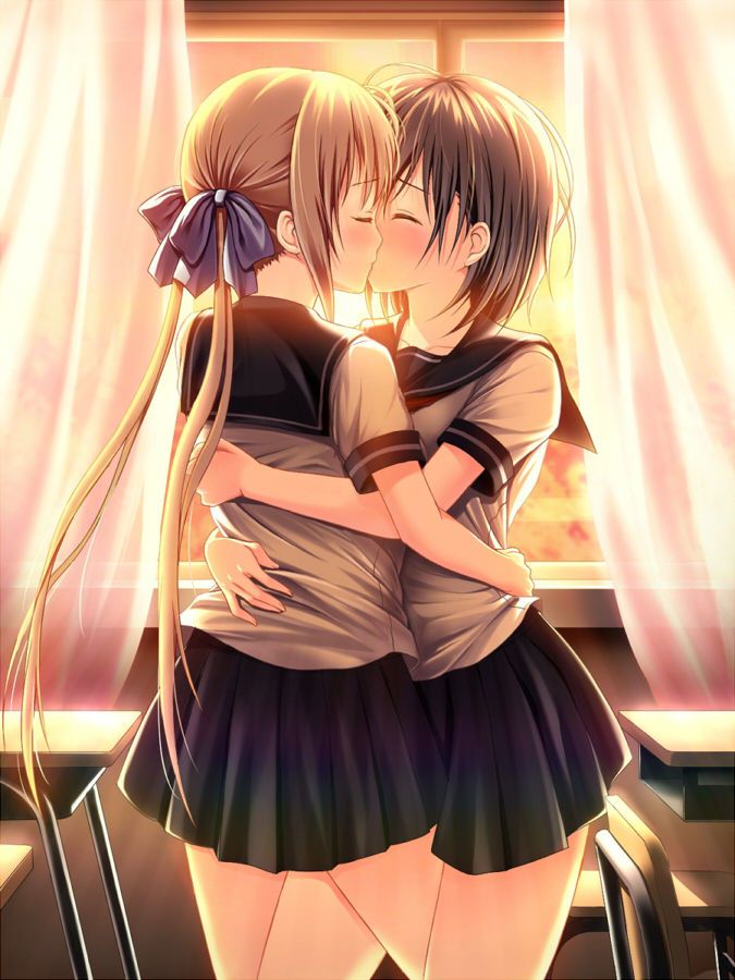 I you kissing Yuri school friend and now the girl's lips are so soft to Ah Nya ~. Even 1 time then shall we? Yuri Kiss 2: images 24