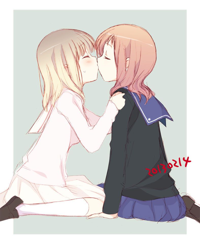 I you kissing Yuri school friend and now the girl's lips are so soft to Ah Nya ~. Even 1 time then shall we? Yuri Kiss 2: images 29