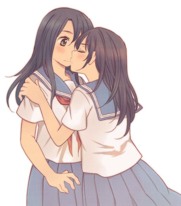 I you kissing Yuri school friend and now the girl's lips are so soft to Ah Nya ~. Even 1 time then shall we? Yuri Kiss 2: images 34