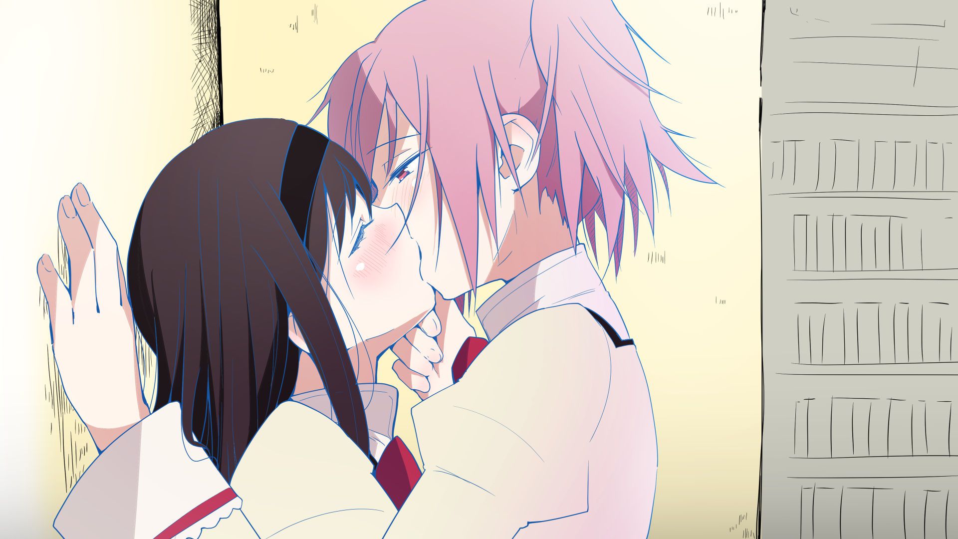I you kissing Yuri school friend and now the girl's lips are so soft to Ah Nya ~. Even 1 time then shall we? Yuri Kiss 2: images 36