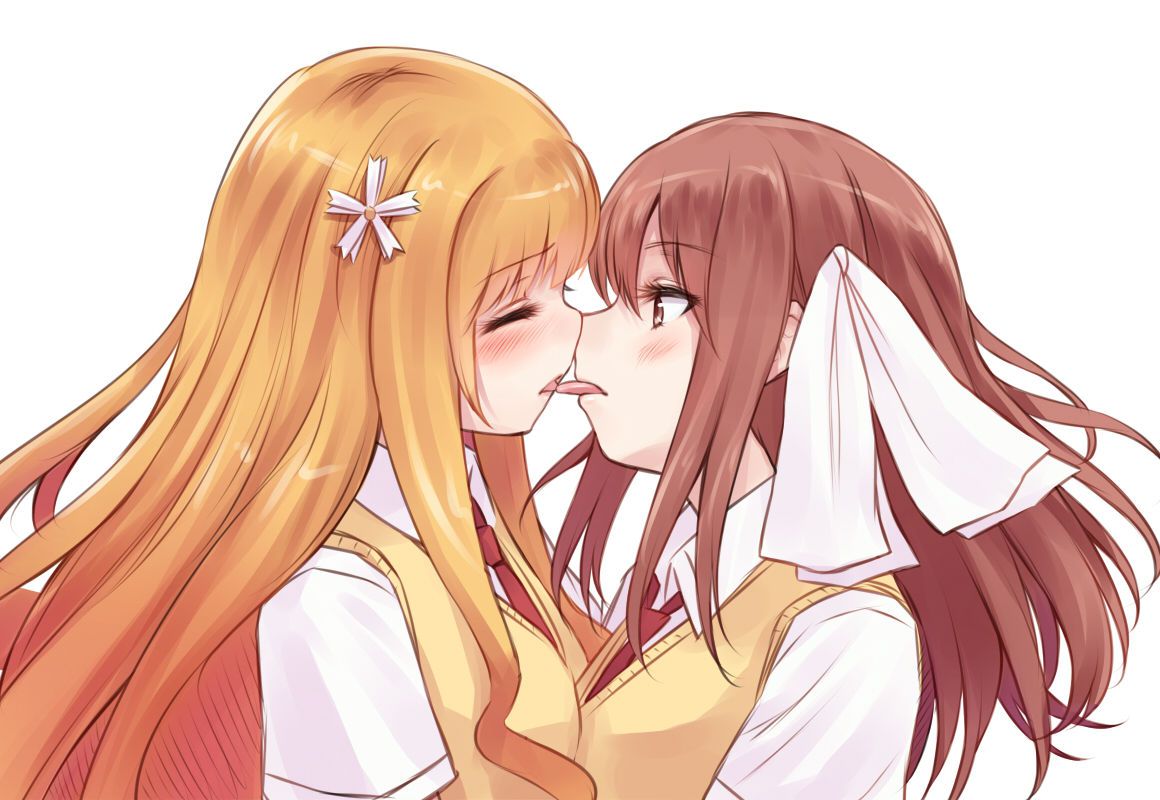 I you kissing Yuri school friend and now the girl's lips are so soft to Ah Nya ~. Even 1 time then shall we? Yuri Kiss 2: images 41