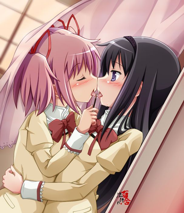 I you kissing Yuri school friend and now the girl's lips are so soft to Ah Nya ~. Even 1 time then shall we? Yuri Kiss 2: images 44
