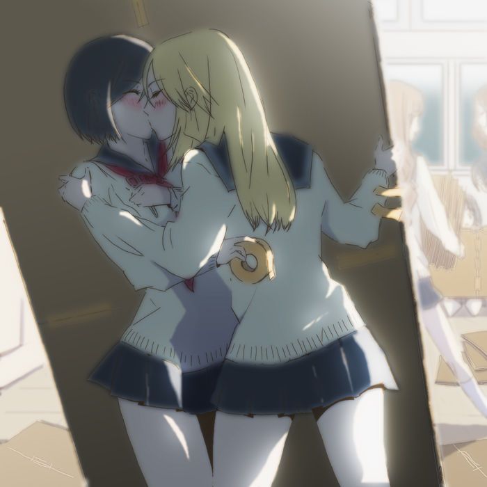 I you kissing Yuri school friend and now the girl's lips are so soft to Ah Nya ~. Even 1 time then shall we? Yuri Kiss 2: images 9