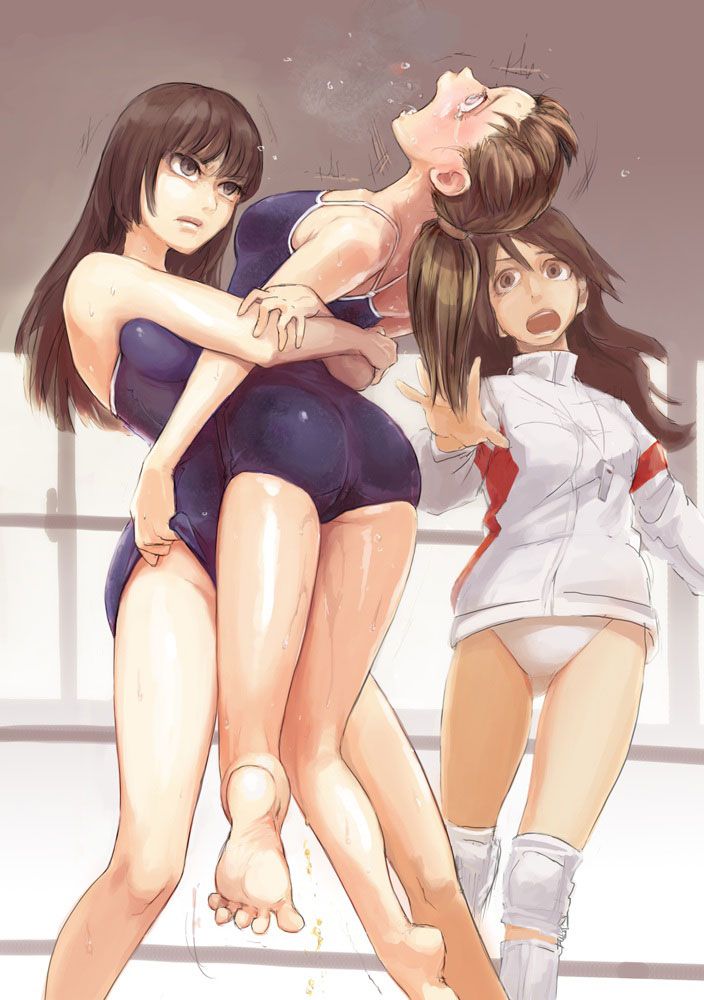 Pushing the 2D professional wrestling attacks-and 50 girls hentai images 25