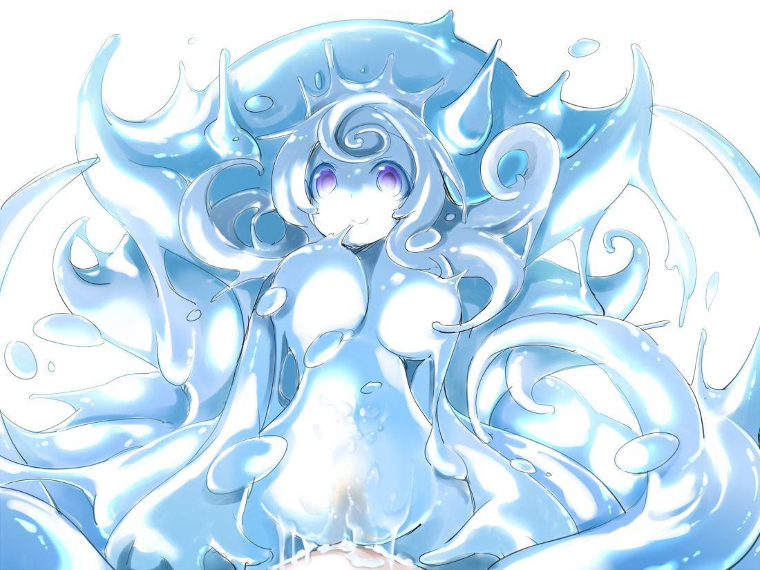 Secondary erotic images [heterogeneous tentacle] cute little slime girl and sex! 14