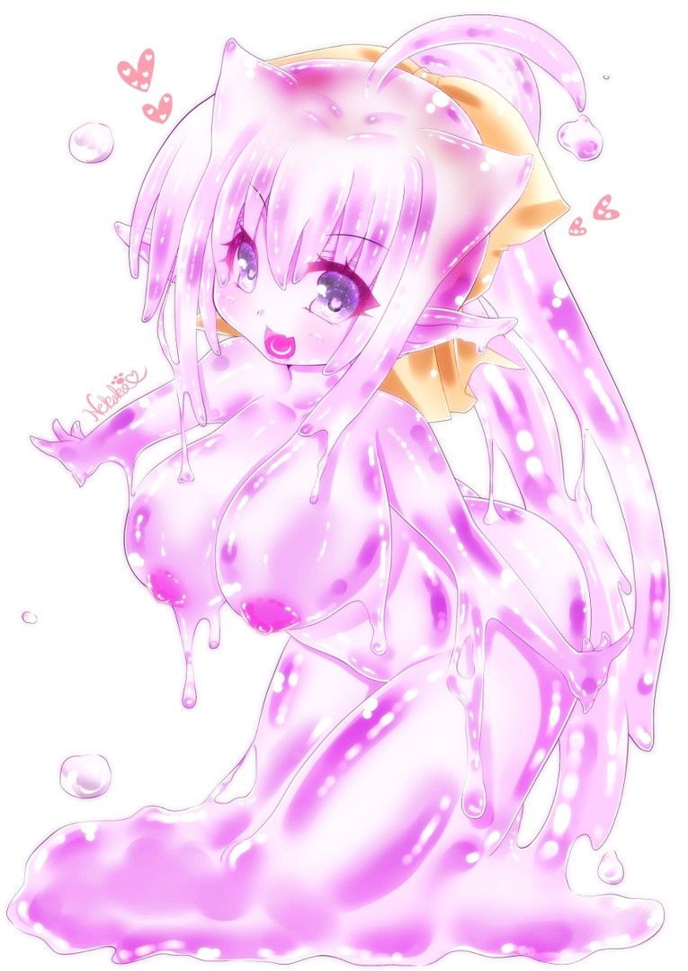 Secondary erotic images [heterogeneous tentacle] cute little slime girl and sex! 4