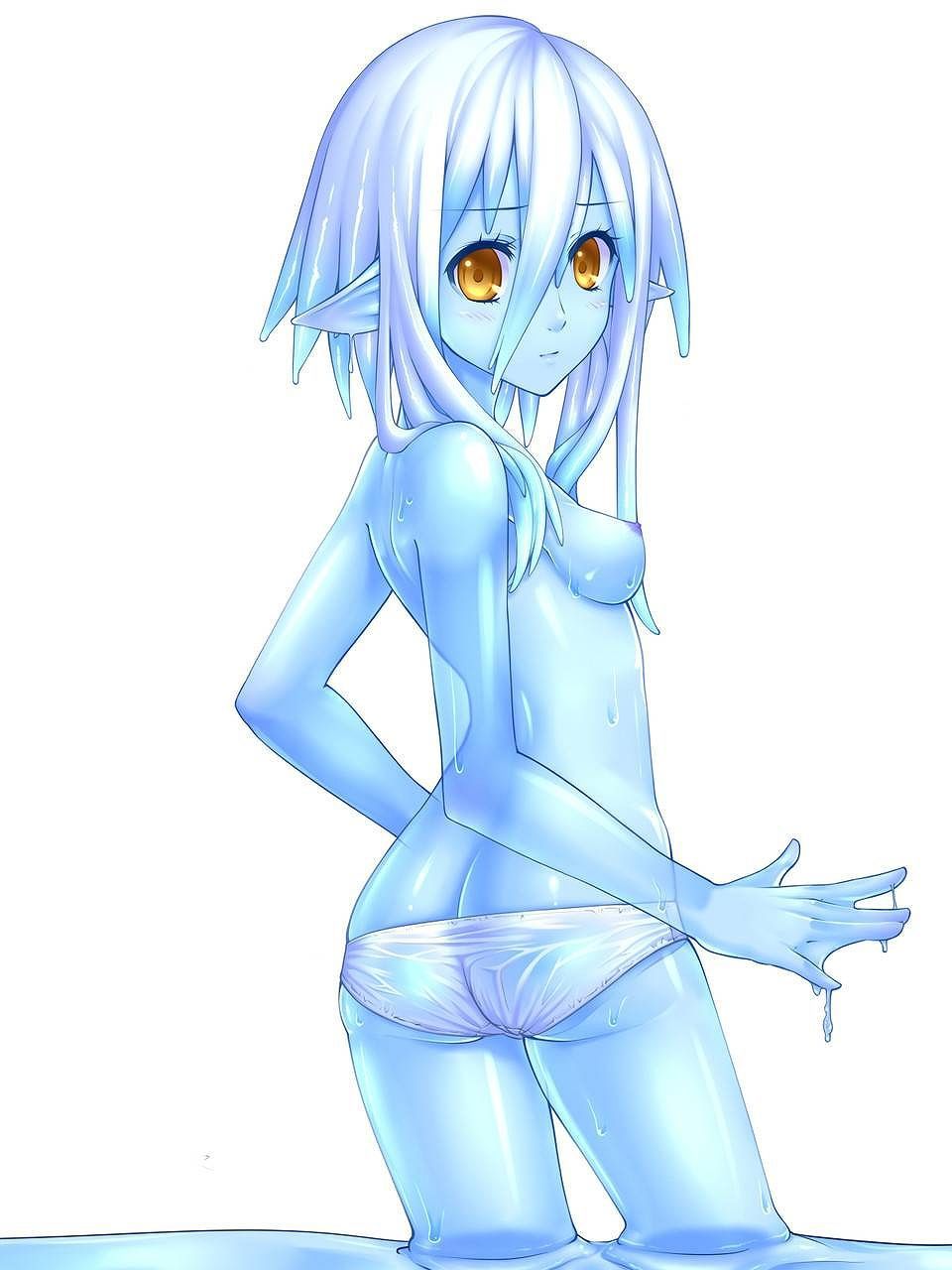 Secondary erotic images [heterogeneous tentacle] cute little slime girl and sex! 6