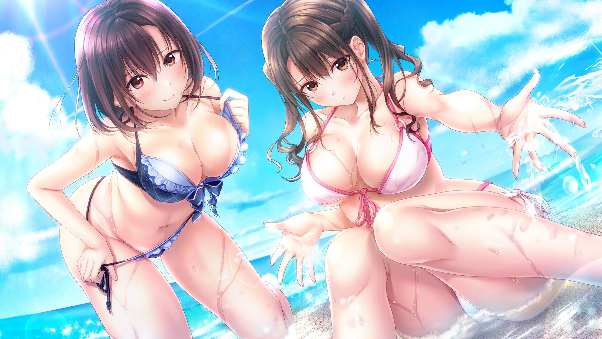 PS4 / Switch version "Aikiss 3 cute" Erotic event CG of boob whiplash swimsuit newly released! 10