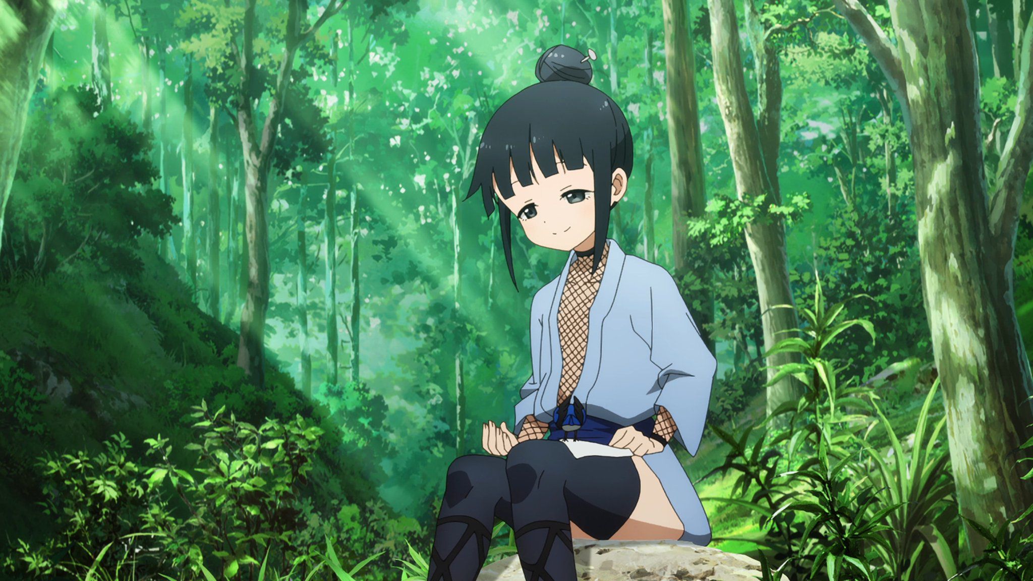 Are there any elements of "Kunoichi Tsubaki" or something like that, which are intriguing about a guy or Chioko? 4