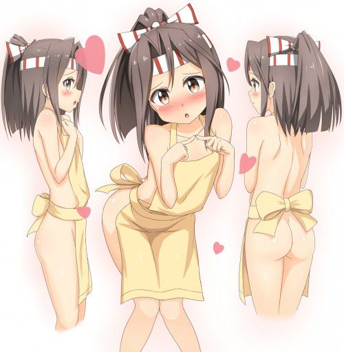 【Secondary erotic】 The secondary dosukebe image of a girl who wants to her body naked and in an apron is here 18