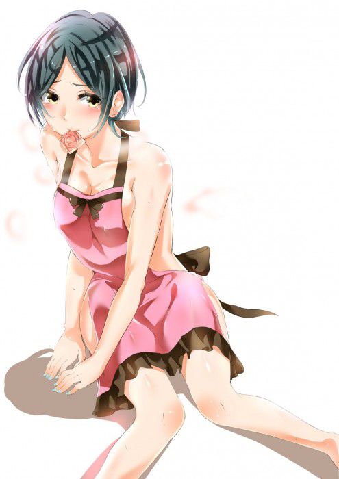 【Secondary erotic】 The secondary dosukebe image of a girl who wants to her body naked and in an apron is here 24