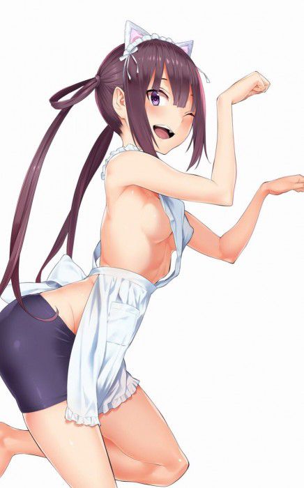 【Secondary erotic】 The secondary dosukebe image of a girl who wants to her body naked and in an apron is here 6