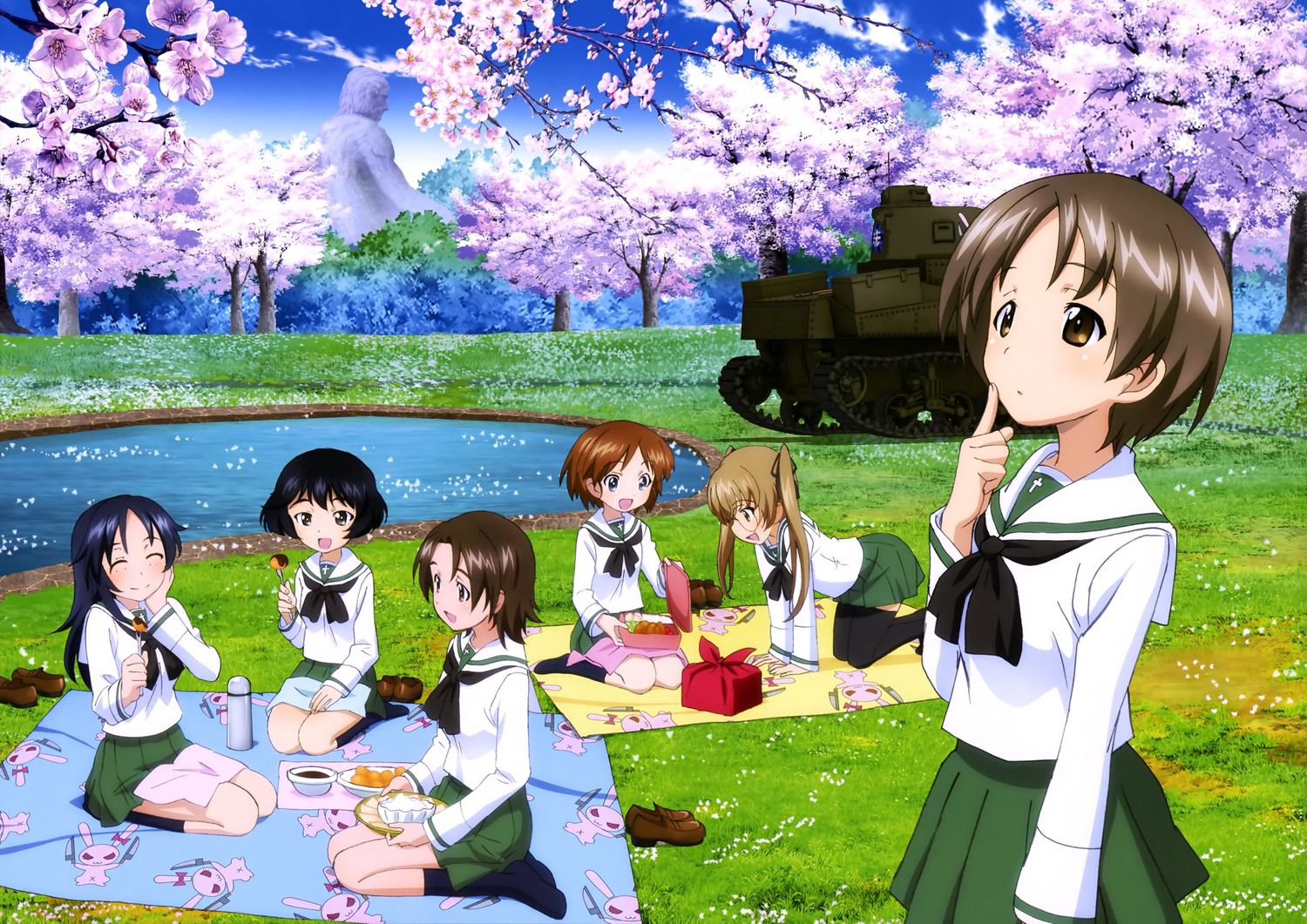 [Plate], Oarai hunting rabbit to rabbit cute team five! [Pictures and wallpapers] (Girls & Panzer 25) 4