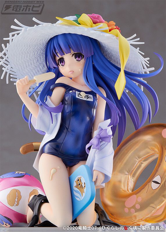 Erotic figure in "Higurashi no Naruto" Kote Erika no Kotehana School Swimsuit Fluttering Obscene Ice Cream 11