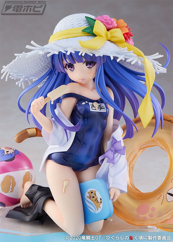 Erotic figure in "Higurashi no Naruto" Kote Erika no Kotehana School Swimsuit Fluttering Obscene Ice Cream 12