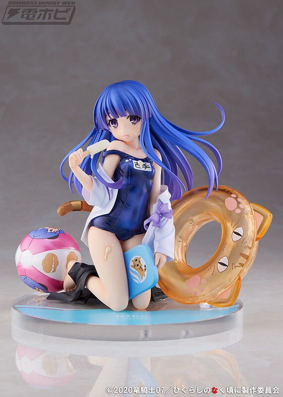 Erotic figure in "Higurashi no Naruto" Kote Erika no Kotehana School Swimsuit Fluttering Obscene Ice Cream 13